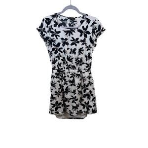 Banana Republic White Floral Dress with Pockets - Size Medium